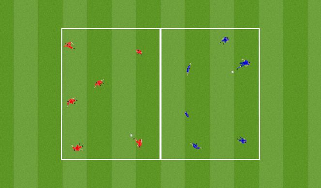 Football/Soccer Session Plan Drill (Colour): Moving off the ball