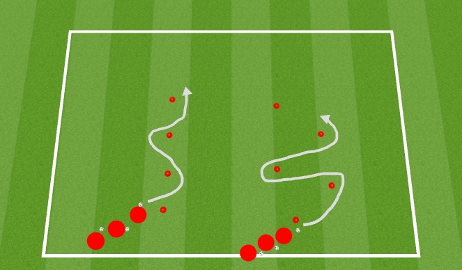 Football/Soccer Session Plan Drill (Colour): Relay Race