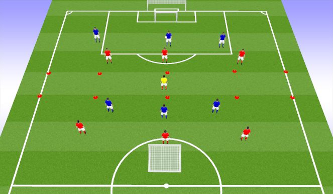 Football/Soccer Session Plan Drill (Colour): SSG