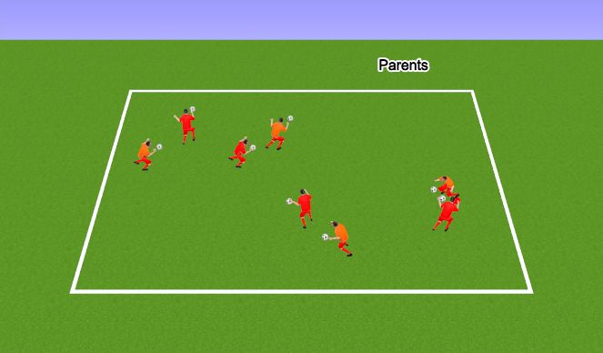 Football/Soccer Session Plan Drill (Colour): Warm Up 1