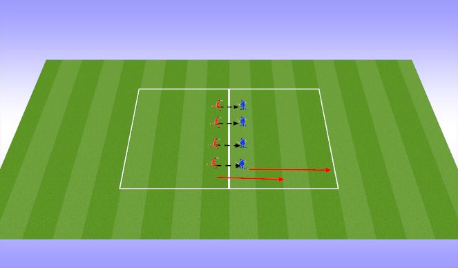 Football/Soccer Session Plan Drill (Colour): Warm Up 3