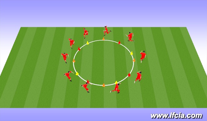 Football/Soccer Session Plan Drill (Colour): fun game 1