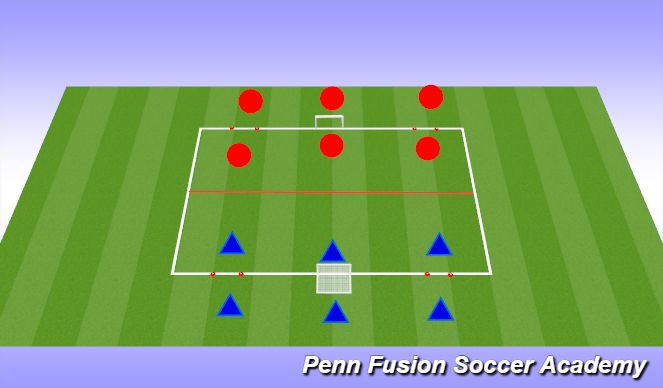 Football/Soccer Session Plan Drill (Colour): Play Phase