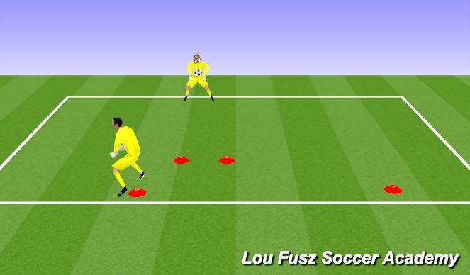 Football/Soccer Session Plan Drill (Colour): Catch/ Recover/Dive