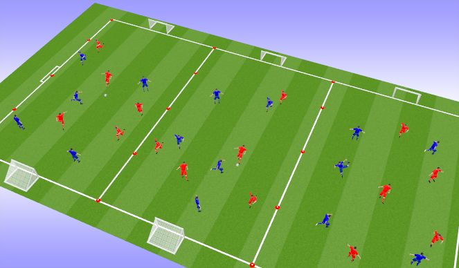 Football/Soccer Session Plan Drill (Colour): Small Sided Game 