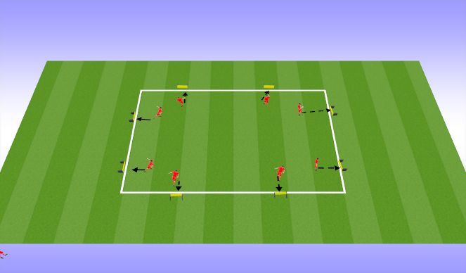 Football/Soccer Session Plan Drill (Colour): Arrival Activity