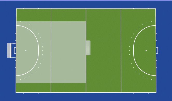 Hockey Session Plan Drill (Colour): 5v5