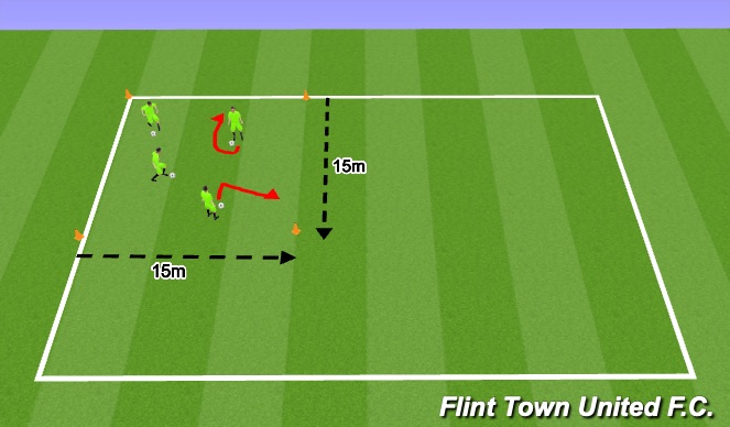 Football/Soccer Session Plan Drill (Colour): Ball Mastery