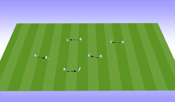 Football/Soccer Session Plan Drill (Colour): Warm up