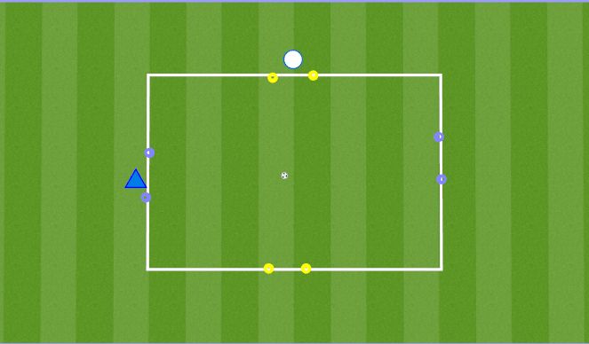 Football/Soccer Session Plan Drill (Colour): 1v1 #1