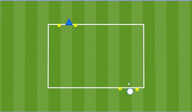 Football/Soccer Session Plan Drill (Colour): 1v1 #3