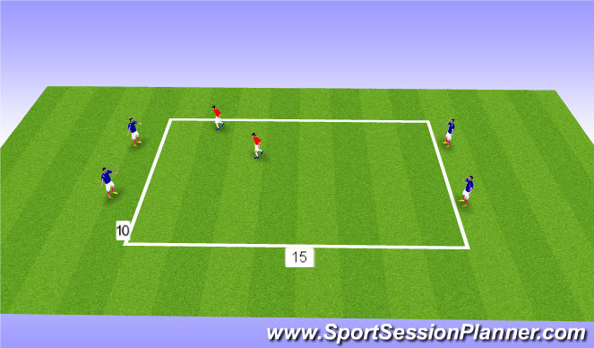 Football/Soccer Session Plan Drill (Colour): Cover Split