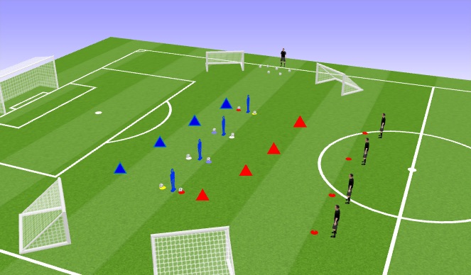 Football/Soccer Session Plan Drill (Colour): Technical practice