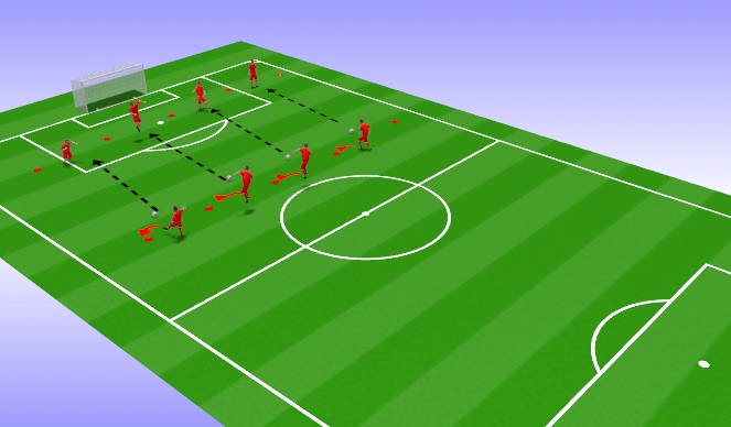 Football/Soccer Session Plan Drill (Colour): Technical Passing