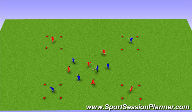 Football/Soccer Session Plan Drill (Colour): Screen 1