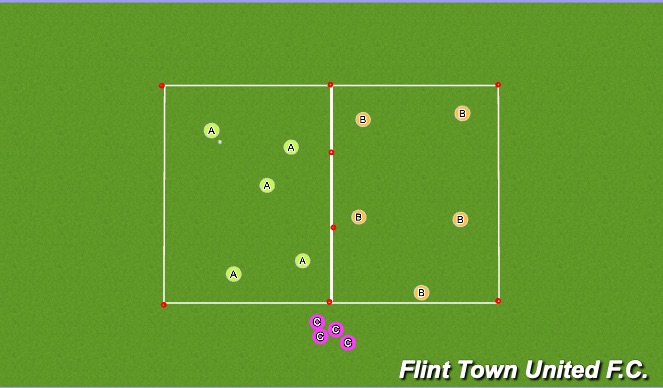 Football/Soccer Session Plan Drill (Colour): Rondo Switch