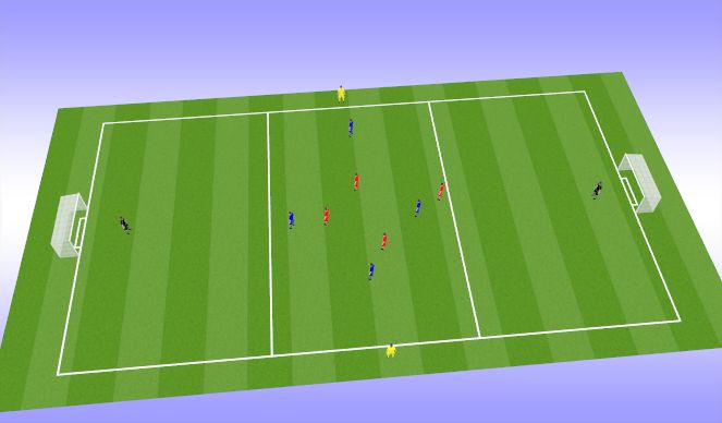 Football/Soccer Session Plan Drill (Colour): Possession 