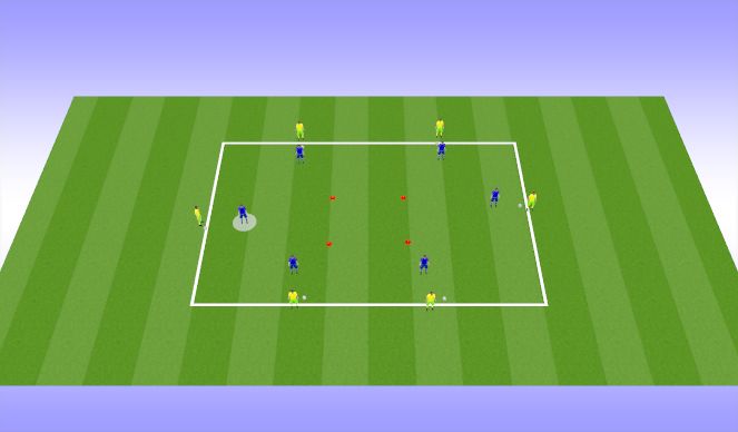 Football/Soccer Session Plan Drill (Colour): warm up 