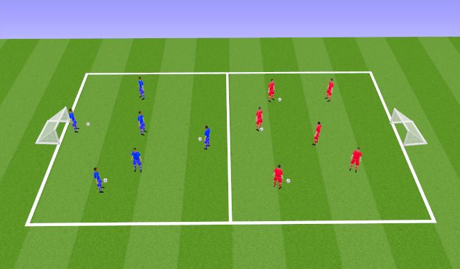 Football/Soccer Session Plan Drill (Colour): Week 3