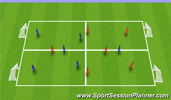 Football/Soccer Session Plan Drill (Colour): Screen 4