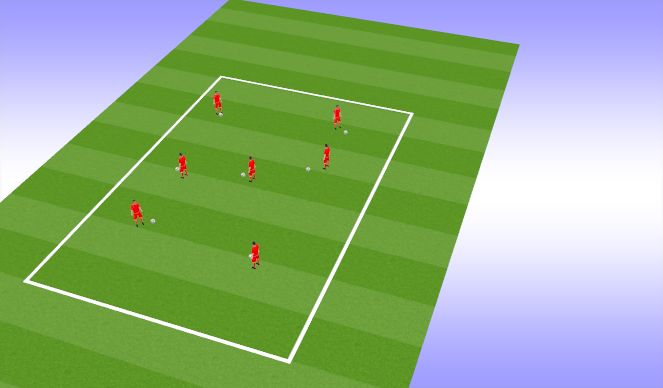 Football/Soccer Session Plan Drill (Colour): Ball mastery (technique)