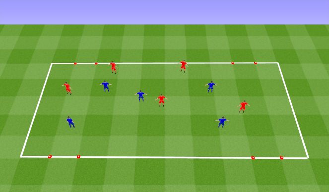 Football/Soccer Session Plan Drill (Colour): Dribble