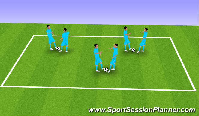 Football/Soccer Session Plan Drill (Colour): Rehearsal