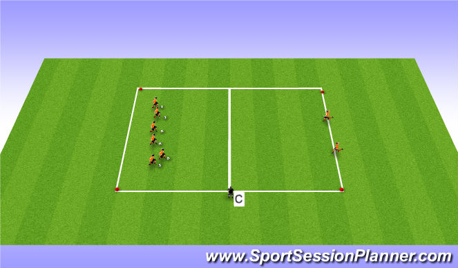 Football/Soccer Session Plan Drill (Colour): Version 2