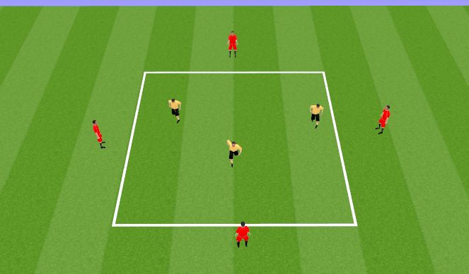 Football/Soccer Session Plan Drill (Colour): Rondos