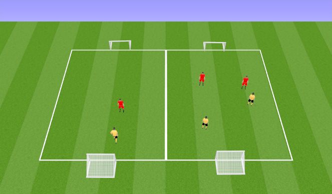 Football/Soccer Session Plan Drill (Colour): SSG 1