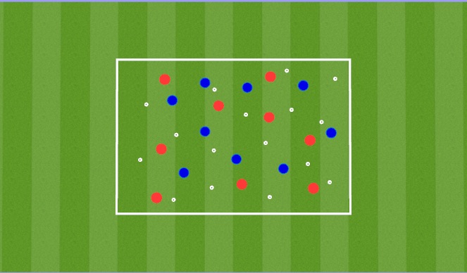 Football/Soccer Session Plan Drill (Colour): Warm Up, Control