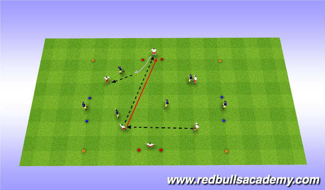Football/Soccer Session Plan Drill (Colour): Conditined Gae