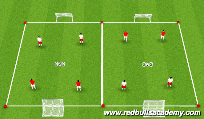 Football/Soccer Session Plan Drill (Colour): Condition Game