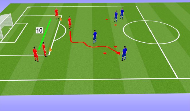 Football/Soccer Session Plan Drill (Colour): Screen 1