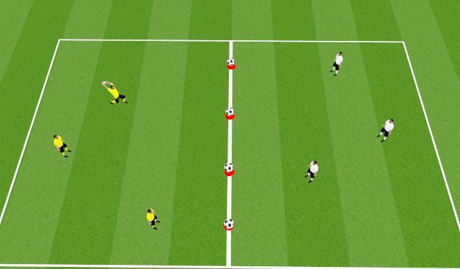 Football/Soccer Session Plan Drill (Colour): Warm up/ Activation 1