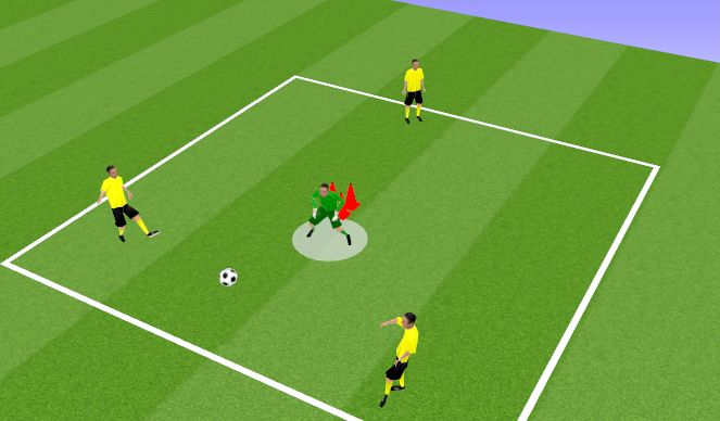 Football/Soccer Session Plan Drill (Colour): Warm up 2