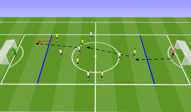 Football/Soccer Session Plan Drill (Colour): SSG