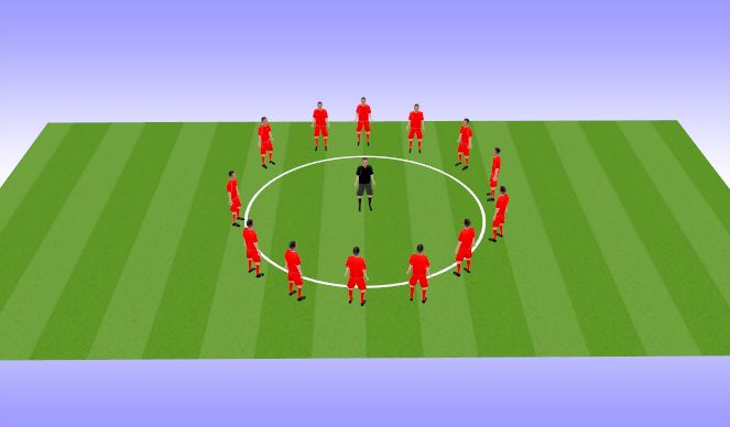 Football/Soccer Session Plan Drill (Colour): Cool Down