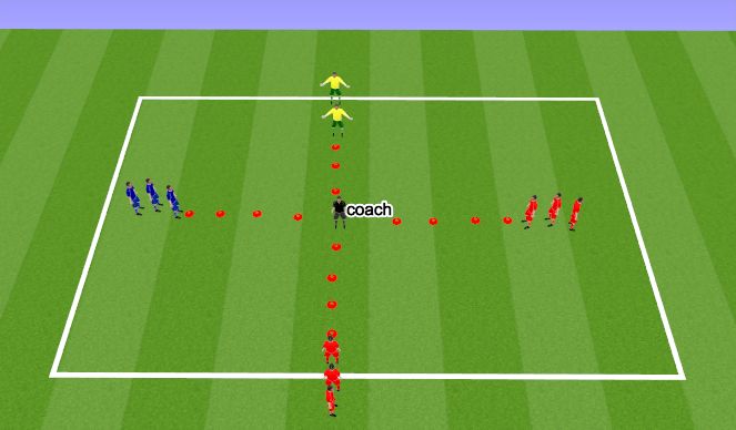 Football/Soccer Session Plan Drill (Colour): Warm up