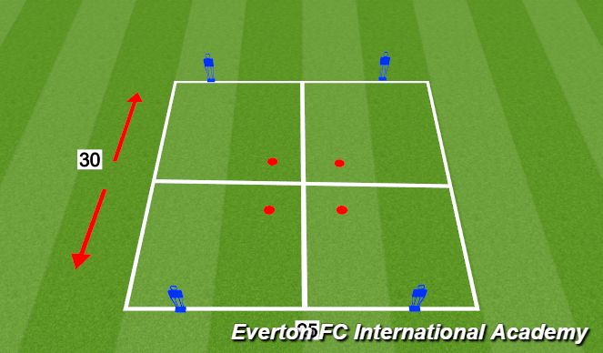 Football/Soccer Session Plan Drill (Colour): Pitch Layout