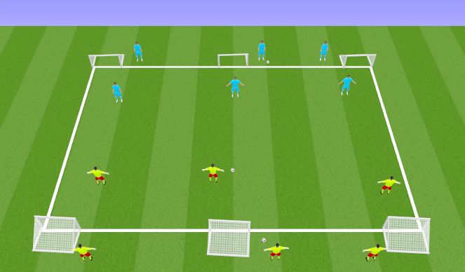 Football/Soccer Session Plan Drill (Colour): Teaching/ Learning