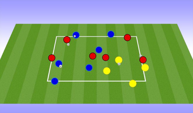 Football/Soccer Session Plan Drill (Colour): Passing Practice