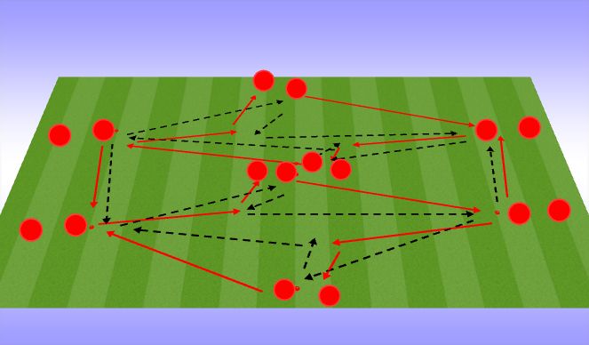 Football/Soccer Session Plan Drill (Colour): W/ Up