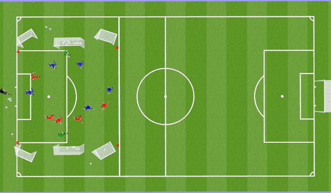 Football/Soccer Session Plan Drill (Colour): Animation 1