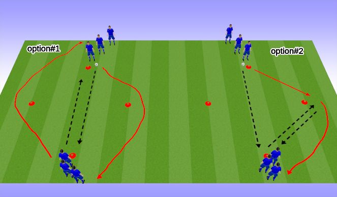 Football/Soccer Session Plan Drill (Colour): Diamond passing