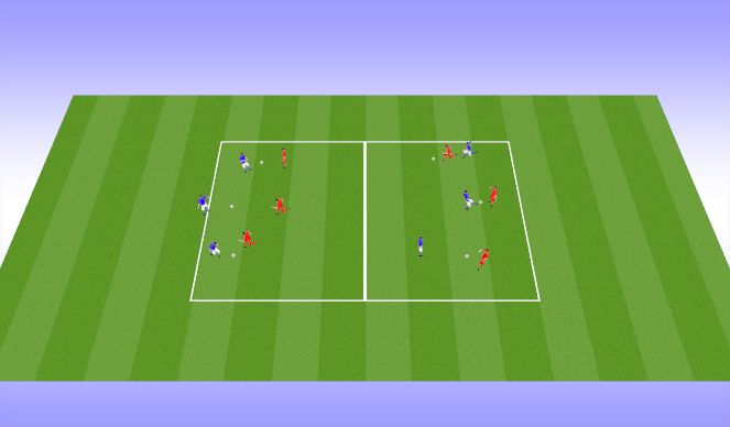 Football/Soccer Session Plan Drill (Colour): Warm up