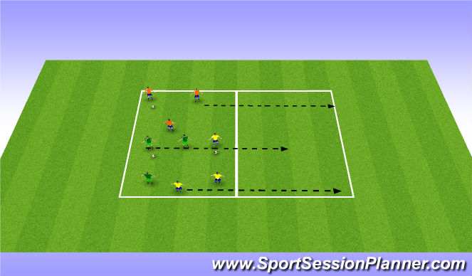 Football/Soccer Session Plan Drill (Colour): Screen 1