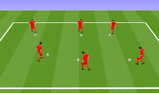 Football/Soccer Session Plan Drill (Colour): Warm-Up:  Ball Mastery