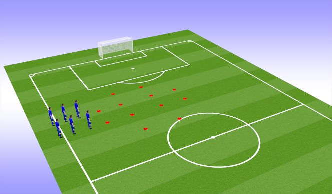 Football/Soccer Session Plan Drill (Colour): Warm up