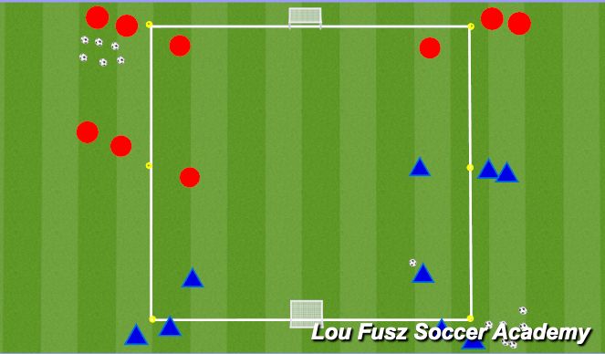 Football/Soccer Session Plan Drill (Colour): Animation 1